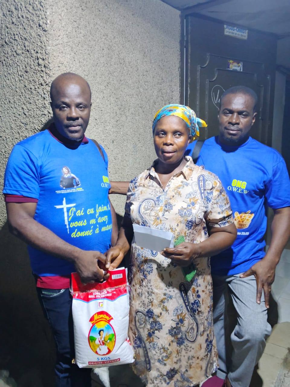 Prayer session followed by donations